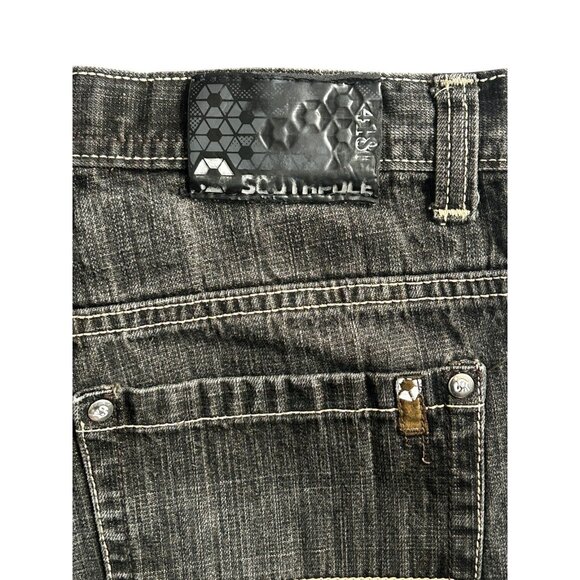 Southpole Jeans Boys Youth 14 Gray Straight Leg Dark Wash Denim  Baggy Y2K - Picture 8 of 11
